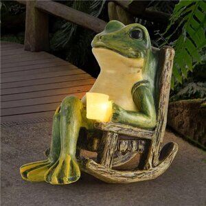 Miniature Frog Garden Statue Gifts Christmas Decorations Fairy GardenAccessories
